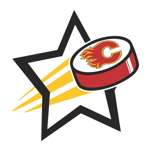 Calgary Flames Hockey Goal Star logo iron on paper